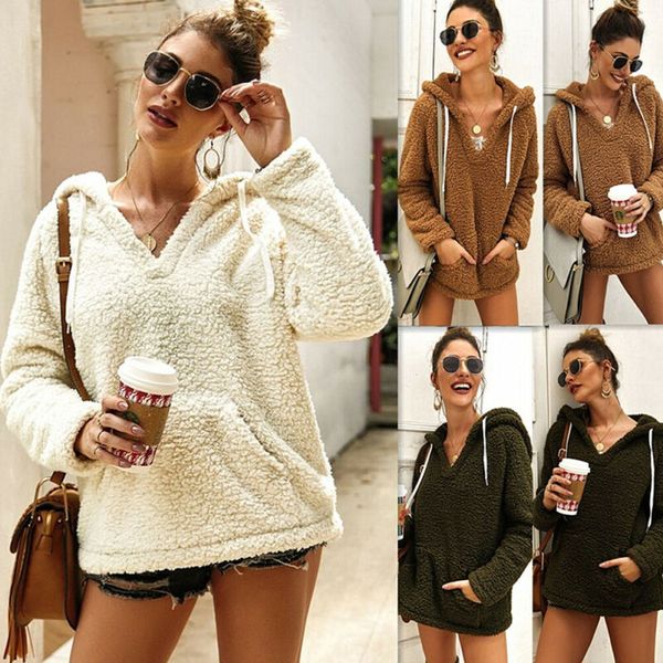 women hooded sweatshirt coat autumn winter warm lady fleece wool pocket outwear kg-105, Black
women hooded sweatshirt coat autumn winter warm lady fleece wool pocket outwear kg-105, Black