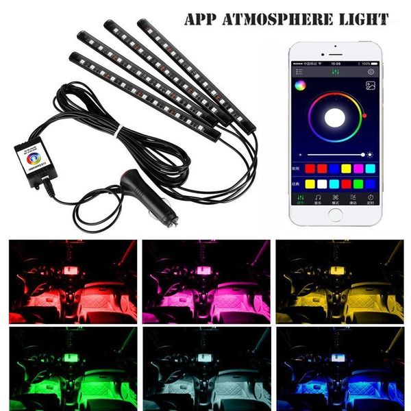 car interior atmosphere rgb led strip light foot decorative lamps with phone app controlled multiple lighting car accessories1
car interior atmosphere rgb led strip light foot decorative lamps with phone app controlled multiple lighting car accessories1