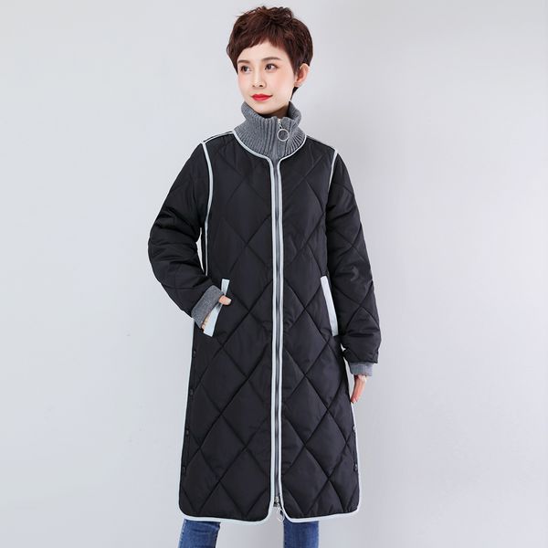 2021 newwinter long woman plus size thick women's jackets collar with buttons cotton padded coats evmu, Black
2021 newwinter long woman plus size thick women's jackets collar with buttons cotton padded coats evmu, Black