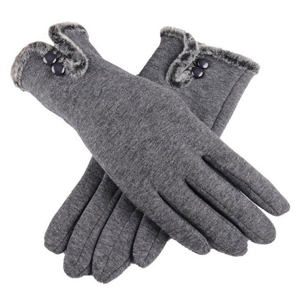 fashion women button cotton touch screen winter female non-inverted velvet cashmere full finger warm lace gloves g82, Blue;gray 
fashion women button cotton touch screen winter female non-inverted velvet cashmere full finger warm lace gloves g82, Blue;gray