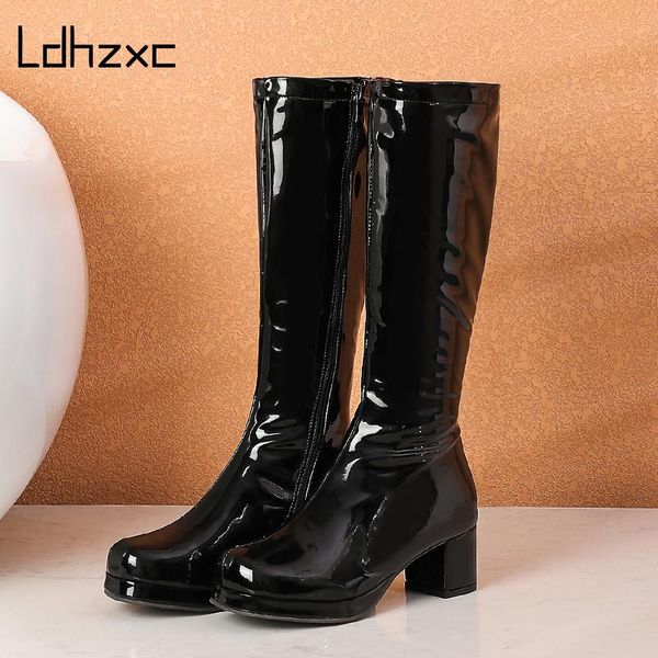 boots ldhzxc brand knee high pu leather thick heels square toe black white green colors women ladies shoes
boots ldhzxc brand knee high pu leather thick heels square toe black white green colors women ladies shoes