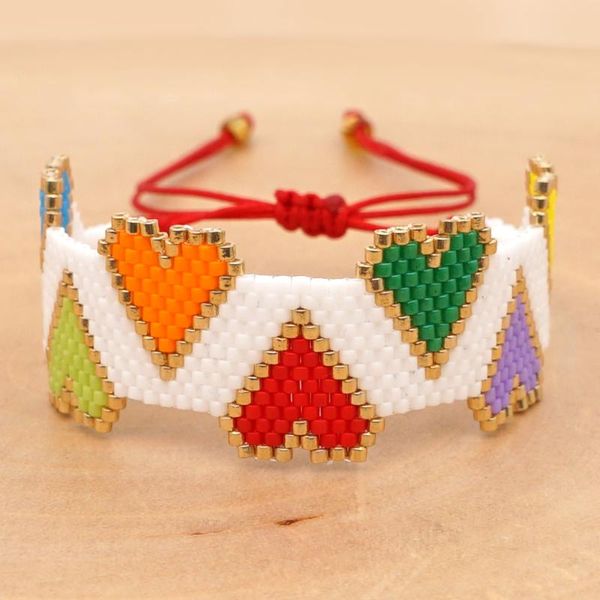 go2boho miyuki bracelets for women boho handmade woven beads bracelet jewelry bohemian rainbow heart pulsera mujer moda, Golden;silver
go2boho miyuki bracelets for women boho handmade woven beads bracelet jewelry bohemian rainbow heart pulsera mujer moda, Golden;silver