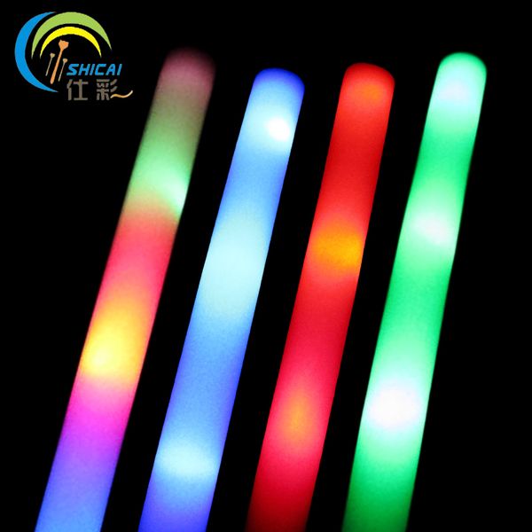 5pcs / led sponge light multi color foam for wedding decoration party props glow stick
5pcs / led sponge light multi color foam for wedding decoration party props glow stick