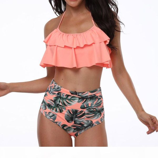 bikini set double ruffle swimwear women swimsuit off shoulder high waist swim wear beach bathing suit, White;black
bikini set double ruffle swimwear women swimsuit off shoulder high waist swim wear beach bathing suit, White;black