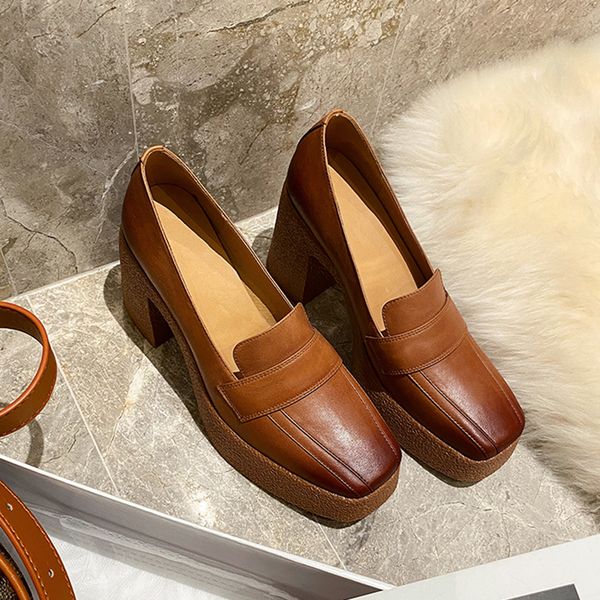 2020 leather platform genuine of the vintage square toe high heels feminine european retro-fashionable daily wear slip-on women bombs uy23, Black
2020 leather platform genuine of the vintage square toe high heels feminine european retro-fashionable daily wear slip-on women bombs uy23, Black