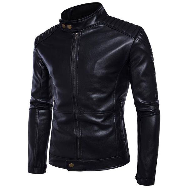 mrmt men's brand men's stand slim pu leather zip coat jacket clothing leather casual collar jacket 2021 geeiv, Black
mrmt men's brand men's stand slim pu leather zip coat jacket clothing leather casual collar jacket 2021 geeiv, Black