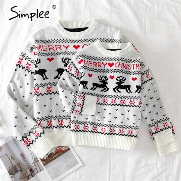 simplee o-neck christmas sweater family matching outfits autumn winter christmas deer print knitted pullovers new year 201128, Blue
simplee o-neck christmas sweater family matching outfits autumn winter christmas deer print knitted pullovers new year 201128, Blue