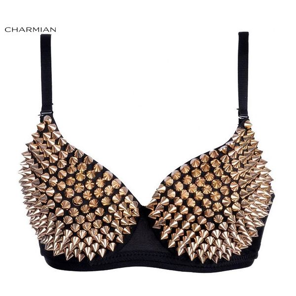 charmian women's gothic punk bra rivets bra crop rock style party nightclub clubwear corset and bustiers y200701, White
charmian women's gothic punk bra rivets bra crop rock style party nightclub clubwear corset and bustiers y200701, White