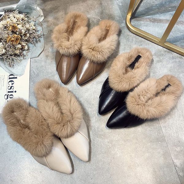 elegant women's mules woman slippers office ladies point toe med heels female comfortable casual shoes women fashion slides x1020, Black
elegant women's mules woman slippers office ladies point toe med heels female comfortable casual shoes women fashion slides x1020, Black