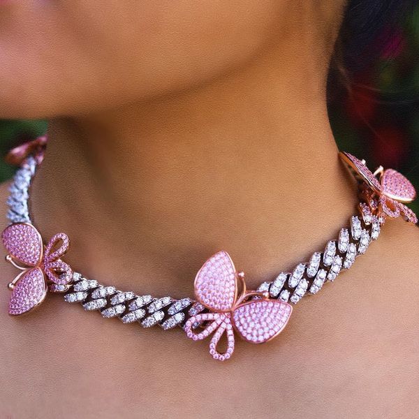 12mm cz miami cuban link chain pink butterfly choker necklace hip hop rock iced out bling women jewelry new 201222, Slivery;crystal
12mm cz miami cuban link chain pink butterfly choker necklace hip hop rock iced out bling women jewelry new 201222, Slivery;crystal