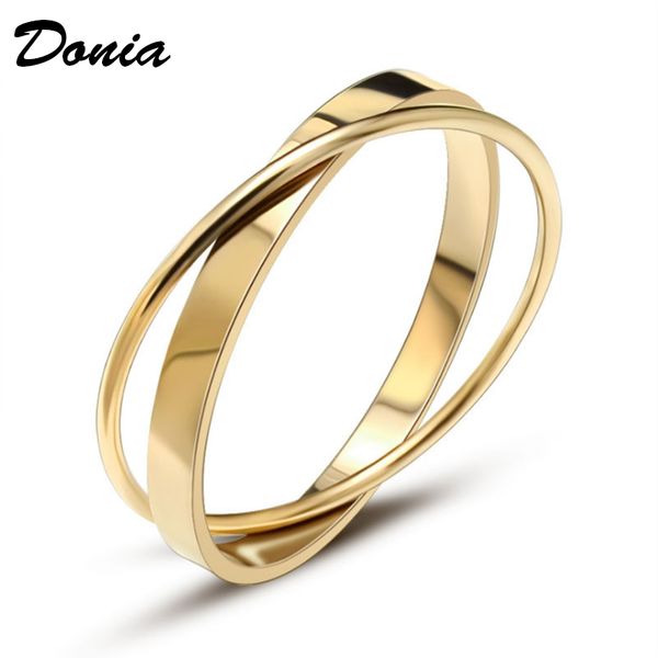 donia jewelry european and american fashion double ring titanium steel bracelet double color electroplating men and women designer bracelet, Black
donia jewelry european and american fashion double ring titanium steel bracelet double color electroplating men and women designer bracelet, Black