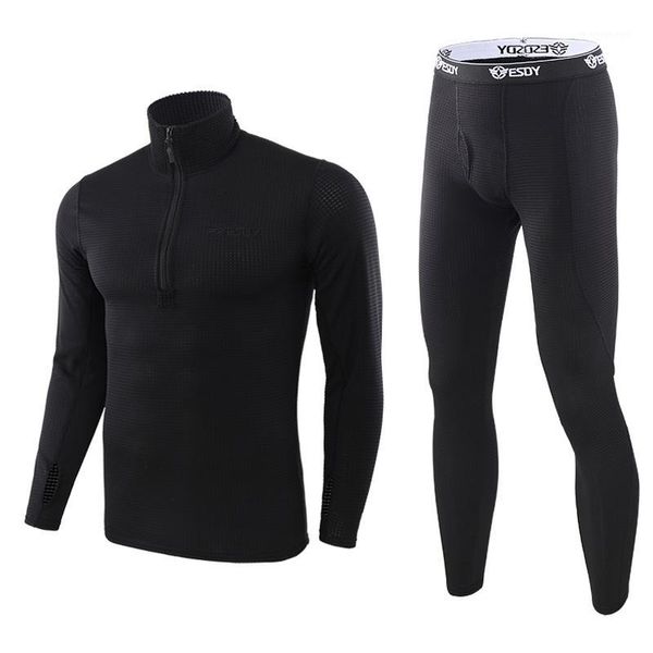 men's thermal underwear winter men set base layer breathable warm long johns zipper workout sport tracksuit thick1, Black;white
men's thermal underwear winter men set base layer breathable warm long johns zipper workout sport tracksuit thick1, Black;white
