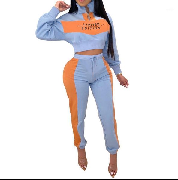 2020 female two piece sets baseball bomber pullover print hooded sport set women and pencil jogging pants suits1, Black;blue
2020 female two piece sets baseball bomber pullover print hooded sport set women and pencil jogging pants suits1, Black;blue