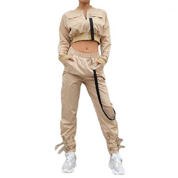 women safri style clothes autumn short jacket casual suit female zipper outwear elastic high waist trousers ladies' fall costume1, Black;brown
women safri style clothes autumn short jacket casual suit female zipper outwear elastic high waist trousers ladies' fall costume1, Black;brown