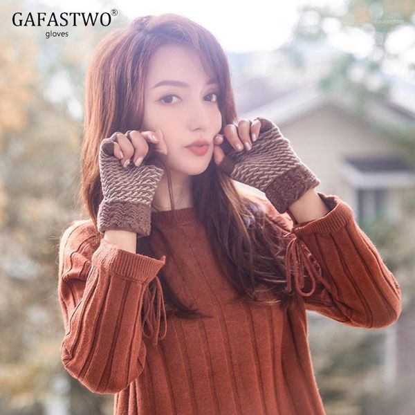 Half Finger Lady Gloves Winter Warm Korean Knitted Wool Plus Velvet Finger Touch Screen Student Cycling Gloves1, Blue;gray
Half Finger Lady Gloves Winter Warm Korean Knitted Wool Plus Velvet Finger Touch Screen Student Cycling Gloves1, Blue;gray