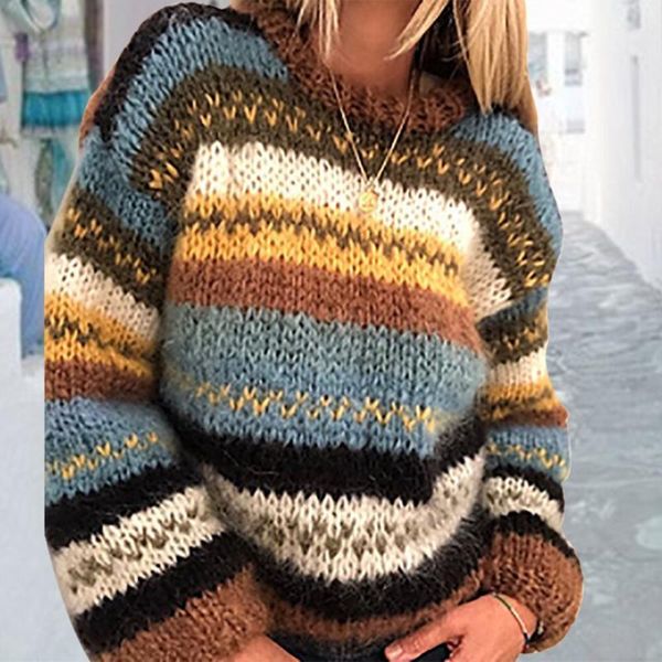 fashion loose autumn winter striped sweater women pullover plus size womens sweaters oversized color block sweater1, White;black
fashion loose autumn winter striped sweater women pullover plus size womens sweaters oversized color block sweater1, White;black