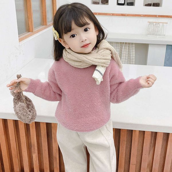 autumn winter 2020 huzhou zhili wear children's imitation mink veet round neck knitted girls' sweater, Blue
autumn winter 2020 huzhou zhili wear children's imitation mink veet round neck knitted girls' sweater, Blue