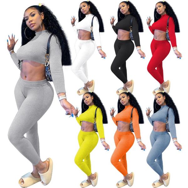 women's tracksuits 2021 autumn winter women ribbed two piece set tracksuit turtleneck long sleeve crop pencil pants fashion jogging sui, Gray
women's tracksuits 2021 autumn winter women ribbed two piece set tracksuit turtleneck long sleeve crop pencil pants fashion jogging sui, Gray