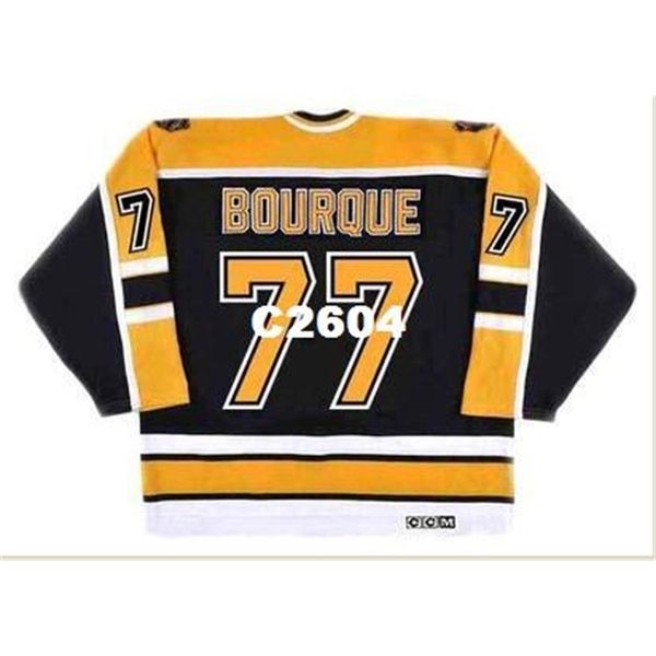 mens #77 raymond bourque boston bruins 1995 ccm vintage away hockey jersey or custom any name or number retro jersey, Black
mens #77 raymond bourque boston bruins 1995 ccm vintage away hockey jersey or custom any name or number retro jersey, Black