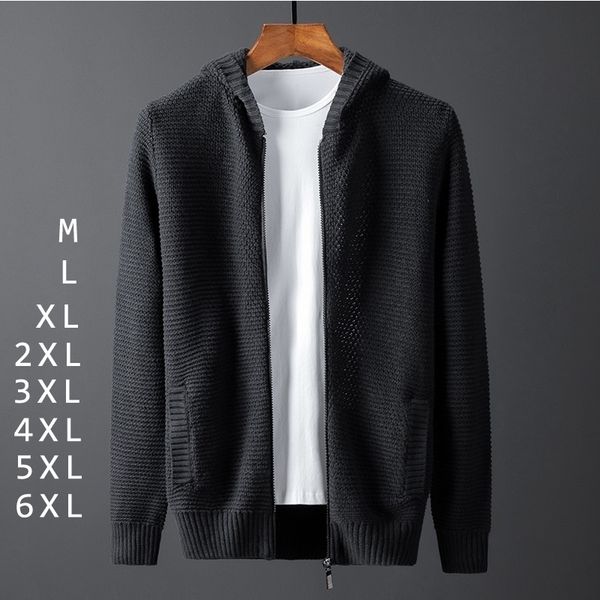 plus size casual solid knitted sweater jackets men zipper black korean sweaters hooded pockets cardigan hombre cremallera winter 201124, White;black
plus size casual solid knitted sweater jackets men zipper black korean sweaters hooded pockets cardigan hombre cremallera winter 201124, White;black
