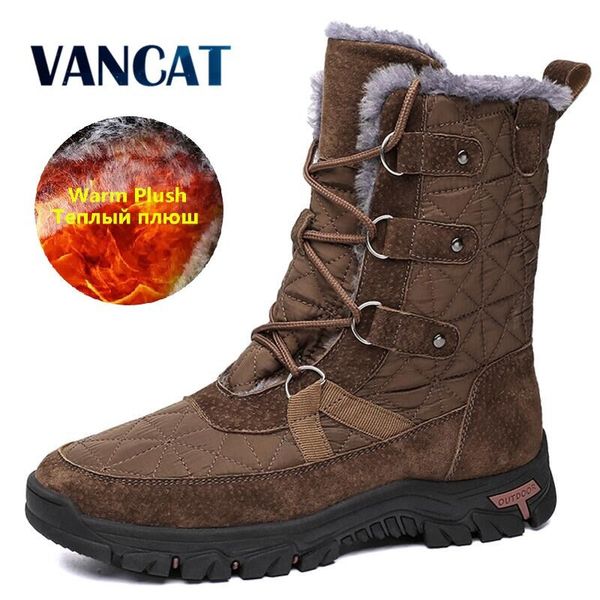 brand mens winter boots waterproof mens boots warm plush snow boots outdoor non-slip hiking work shoes men ankle b, Black
brand mens winter boots waterproof mens boots warm plush snow boots outdoor non-slip hiking work shoes men ankle b, Black