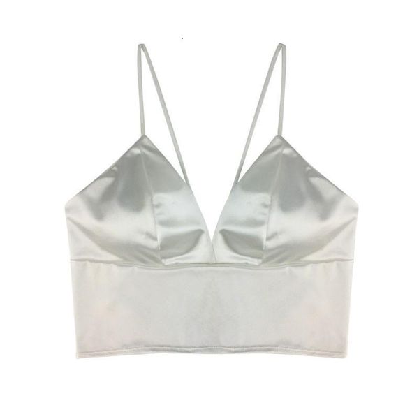 crop women bralette satin silk tank ladies camisole spaghetti strap cropped feminino t shirt crochet camis, White
crop women bralette satin silk tank ladies camisole spaghetti strap cropped feminino t shirt crochet camis, White