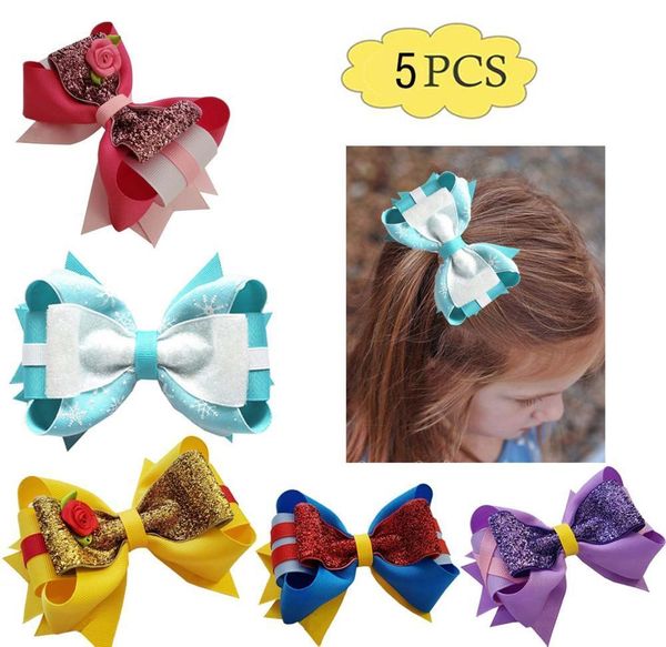 5pcs/set 5.5'' princess hair bow collection for girls inspired hair bow with hair clips fashion accessories y200710, Slivery;white
5pcs/set 5.5'' princess hair bow collection for girls inspired hair bow with hair clips fashion accessories y200710, Slivery;white