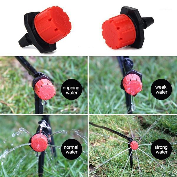 watering equipments 100pcs/pack adjustable micro drip irrigation system sprinklers anti-clogging emitter dripper 1/4" barb tools1
watering equipments 100pcs/pack adjustable micro drip irrigation system sprinklers anti-clogging emitter dripper 1/4" barb tools1