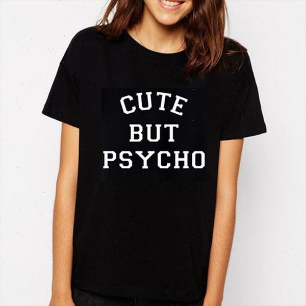 cute but psycho letter print t shirt women short sleeve o neck loose tshirt summer women tee shirt camisetas mujer, White
cute but psycho letter print t shirt women short sleeve o neck loose tshirt summer women tee shirt camisetas mujer, White