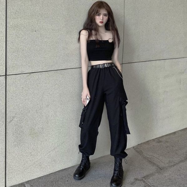 2020 summer new metal ring suspender vest + loose corset overalls 2-piece fashion suit for women
2020 summer new metal ring suspender vest + loose corset overalls 2-piece fashion suit for women