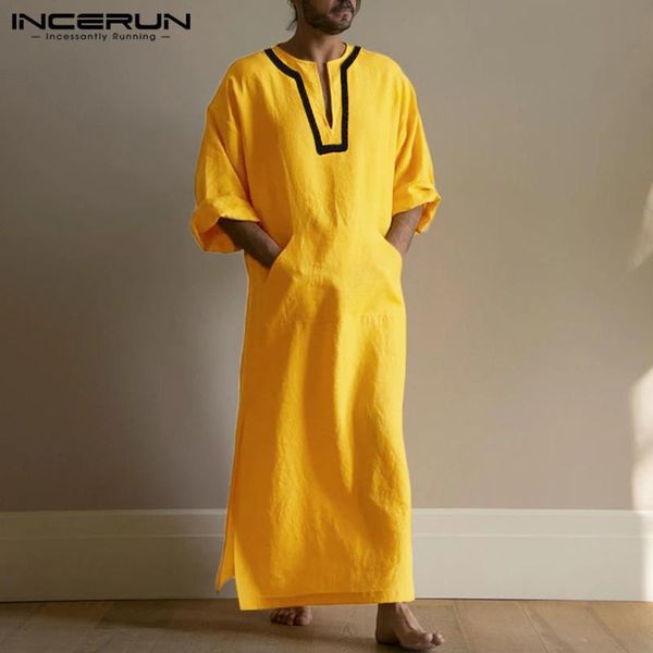islamic arabic kaftan men muslim cotton long sleeve robe patchwork saudi arabia dubai caftan retro men jubba thobe abaya incerun, Red
islamic arabic kaftan men muslim cotton long sleeve robe patchwork saudi arabia dubai caftan retro men jubba thobe abaya incerun, Red