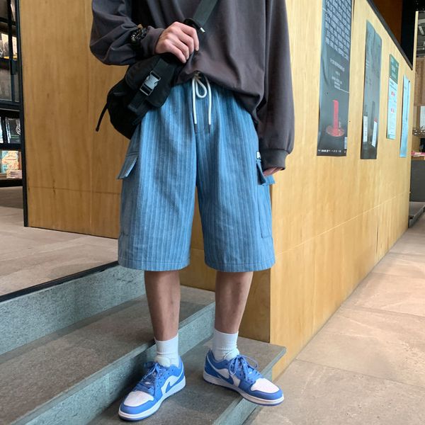 2021 new men's casual oversize stripe shorts 2021 short denim jeans korean streetwear male clothing jqex, White;black
2021 new men's casual oversize stripe shorts 2021 short denim jeans korean streetwear male clothing jqex, White;black