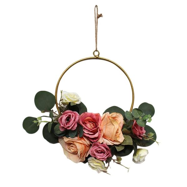 floral hoop wreath artificial rose flower and green leaf hanging hoop wreath for front door wedding home decor
floral hoop wreath artificial rose flower and green leaf hanging hoop wreath for front door wedding home decor