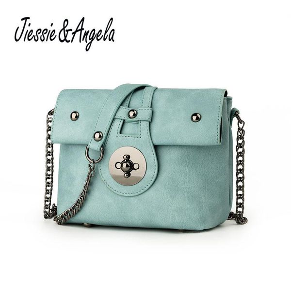 jiessie & angela women candy color messenger bag with chains pu leather women shoulder bags small handbag bag
jiessie & angela women candy color messenger bag with chains pu leather women shoulder bags small handbag bag