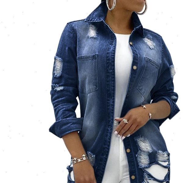 autumn women ripped denim jackets 2021 vintage casual jean jacket long sleeve winter coat streetwear plus size, Black;brown
autumn women ripped denim jackets 2021 vintage casual jean jacket long sleeve winter coat streetwear plus size, Black;brown
