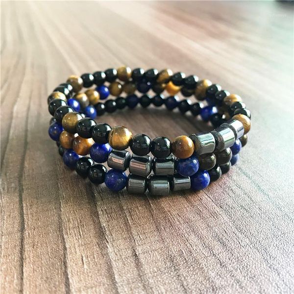 3 pc sets men's bracelet natural lapis lazuli & tiger eye & black onyx bracelet men's boy's gift wrist mala jewelry1
3 pc sets men's bracelet natural lapis lazuli & tiger eye & black onyx bracelet men's boy's gift wrist mala jewelry1