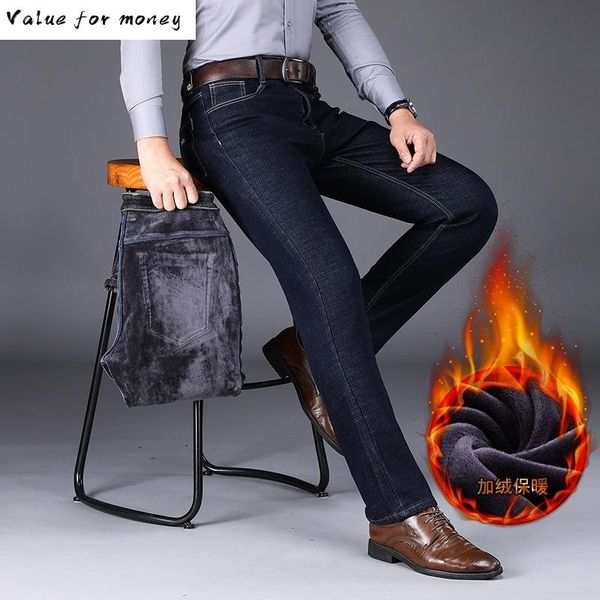 2020 новых зимних мужского теплый тонких джинсы fit бизнес мода сгущает denim брюки флис stretch pants black синего, Blue
2020 новых зимних мужского теплый тонких джинсы fit бизнес мода сгущает denim брюки флис stretch pants black синего, Blue