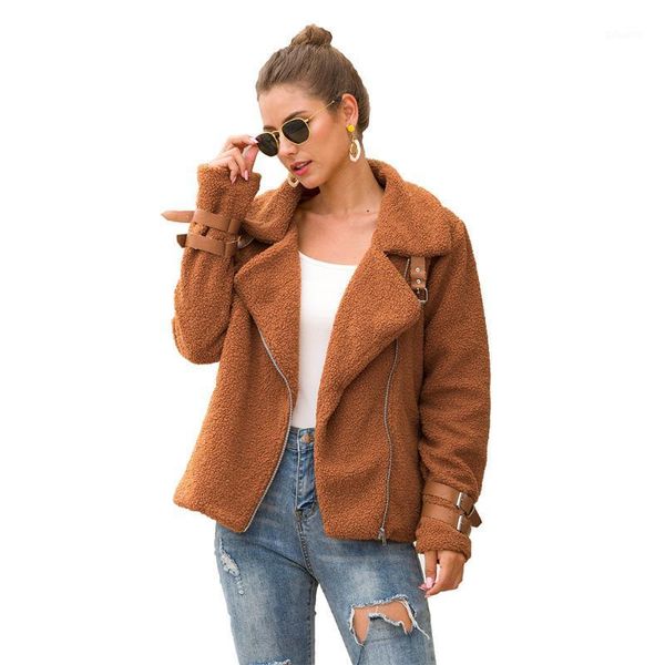 autumn winter solid jacket fleece women plush casual coat slim long sleeve basic outwear warm ladies zip-up have inside1, Black;brown
autumn winter solid jacket fleece women plush casual coat slim long sleeve basic outwear warm ladies zip-up have inside1, Black;brown