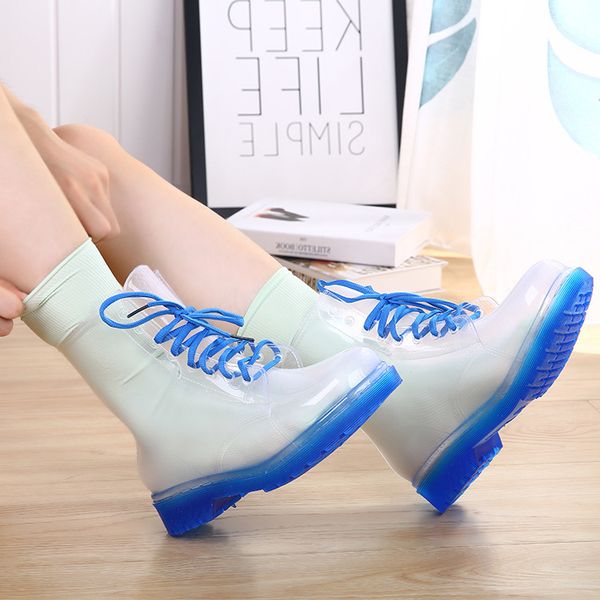 rainboots mature women's lady lace up to lady's dwaterproof sweet transparent water colours ankle-girl's shoes gy4u, Black
rainboots mature women's lady lace up to lady's dwaterproof sweet transparent water colours ankle-girl's shoes gy4u, Black