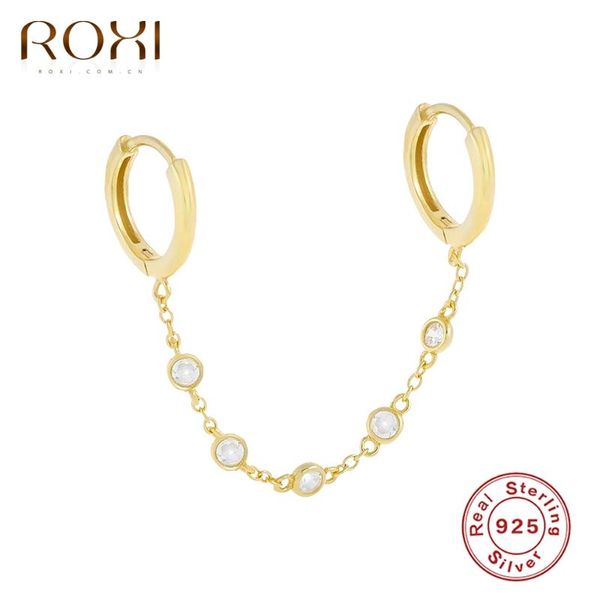 hoop & huggie roxi double geometry crystals beads chain earrings for women glossy ear cartilage 925 sterling silver jewelry, Golden;silver
hoop & huggie roxi double geometry crystals beads chain earrings for women glossy ear cartilage 925 sterling silver jewelry, Golden;silver