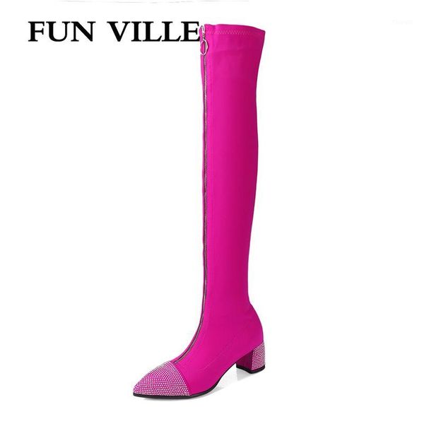 fun ville autumn winter 2020 new style women over the knee boots stretch fabric high heels boots ladies high shoes1, Black
fun ville autumn winter 2020 new style women over the knee boots stretch fabric high heels boots ladies high shoes1, Black