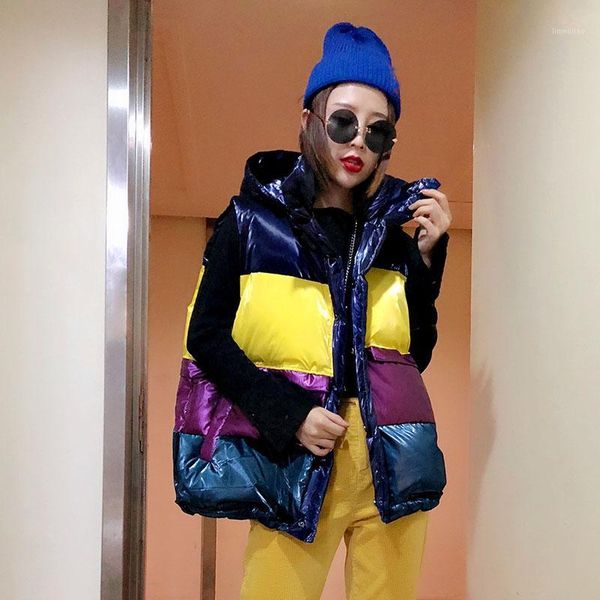 fashion bright color down cotton vest coat women plus size short cotton vest winter jacket chaleco mujer womens parkas a4491, Black;white
fashion bright color down cotton vest coat women plus size short cotton vest winter jacket chaleco mujer womens parkas a4491, Black;white