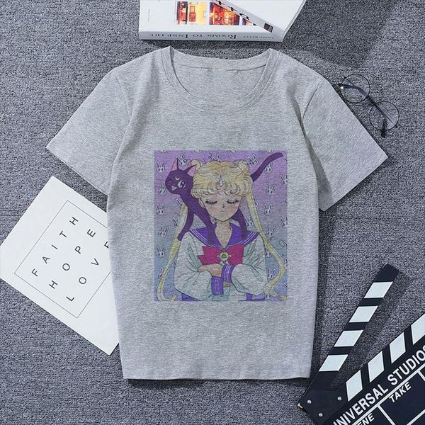 sailor moon 90s funny gray t shirt harajuku clothes tshirt aesthetic cat anime vogue t shirt kawaii graphic tees ullzang women, White
sailor moon 90s funny gray t shirt harajuku clothes tshirt aesthetic cat anime vogue t shirt kawaii graphic tees ullzang women, White