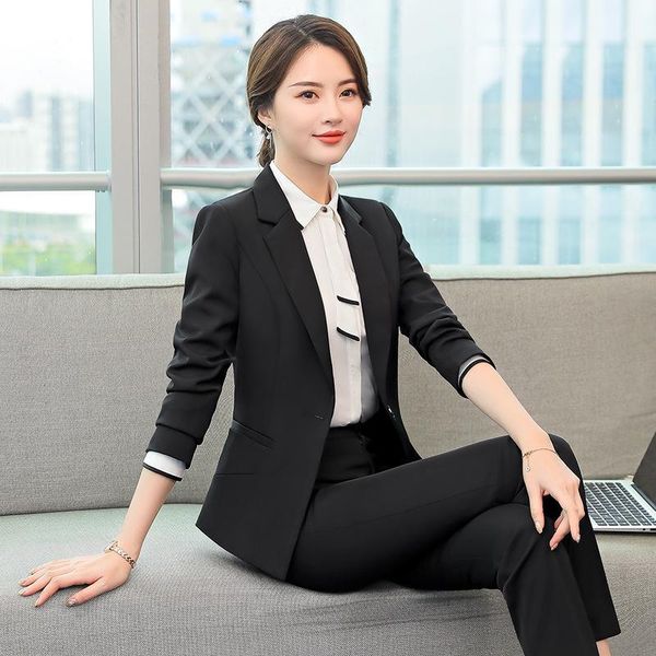 2020 spring new business suit women's professional suit jewelry store work uniform women's wholesale1, White;black
2020 spring new business suit women's professional suit jewelry store work uniform women's wholesale1, White;black