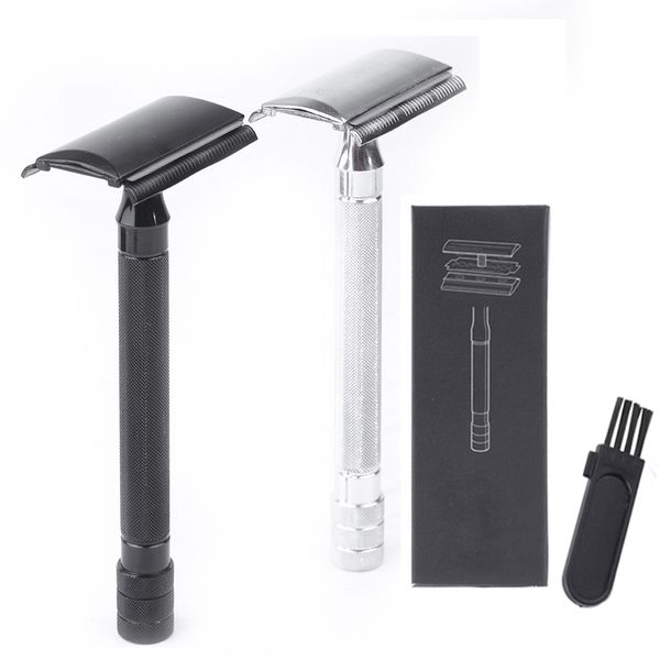 men manual shaving razor double edge safety razor beard trimmer with small brush silver for non-slip long handle manual razor
men manual shaving razor double edge safety razor beard trimmer with small brush silver for non-slip long handle manual razor
