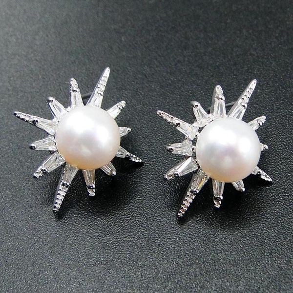 selling 925 sterling silver natural freshwater pearl north star women's stud earrings for gift, Golden;silver
selling 925 sterling silver natural freshwater pearl north star women's stud earrings for gift, Golden;silver