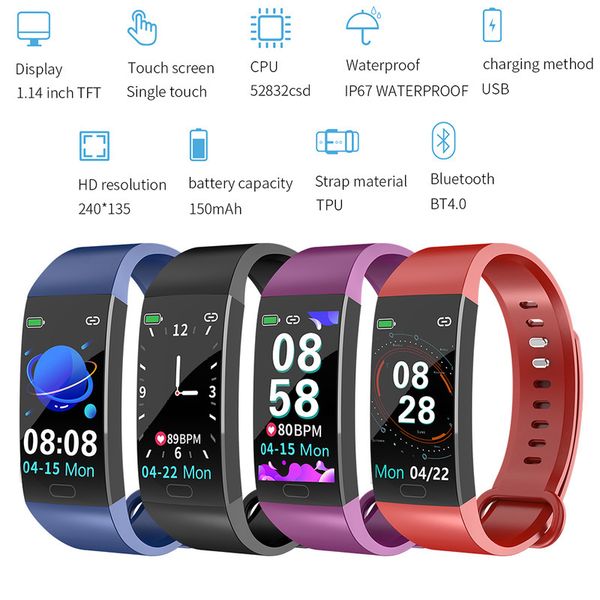 rd11 color screen bracelet heart rate blood pressure sleep monitor smart band bluetooth ip67 sports watch for ios android
rd11 color screen bracelet heart rate blood pressure sleep monitor smart band bluetooth ip67 sports watch for ios android