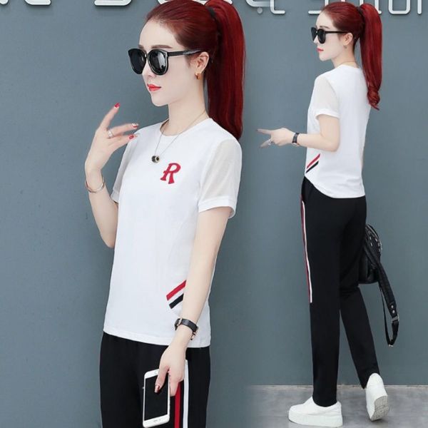 short trousers and trouserssleeve pants sports suit women summer 2020 new student korean fashion loose casual wear two piece suit fashion wg, Gray
short trousers and trouserssleeve pants sports suit women summer 2020 new student korean fashion loose casual wear two piece suit fashion wg, Gray