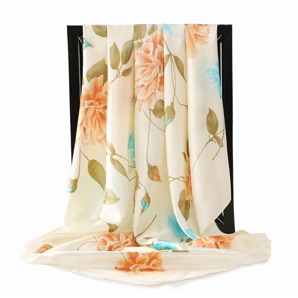 silk scarf women handkerchief fashion print foulard female hair square shawls 90cm head hijab scarfs for ladies, Blue;gray
silk scarf women handkerchief fashion print foulard female hair square shawls 90cm head hijab scarfs for ladies, Blue;gray