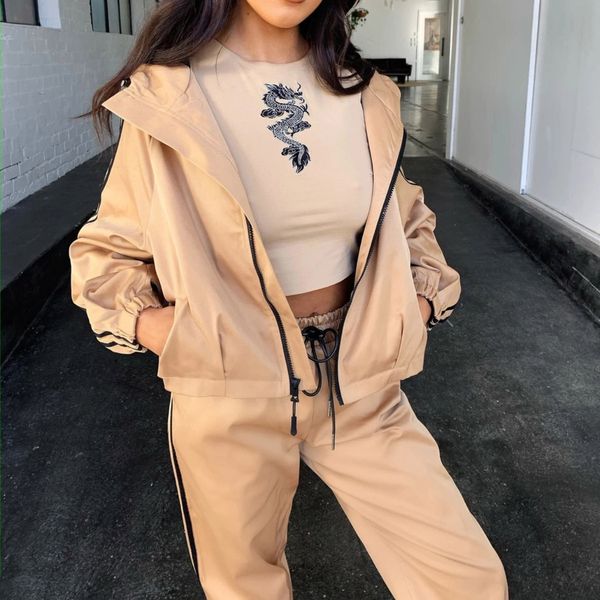 2020 new styles for autumn and winter european and american fashion women's striped sports casual hooded suit, Gray
2020 new styles for autumn and winter european and american fashion women's striped sports casual hooded suit, Gray